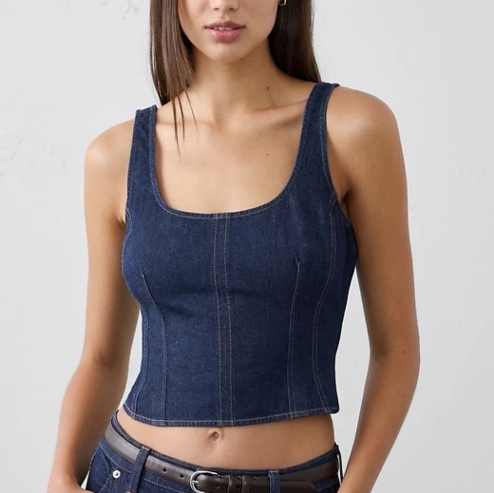 Denim Crop Top